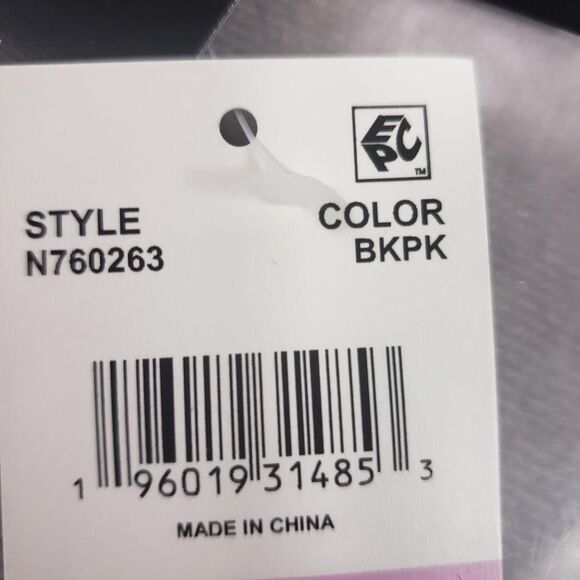 Island Escape Tankini Swim Top Womens 6 Black Pink Racerback Macys N760263 - Picture 9 of 10